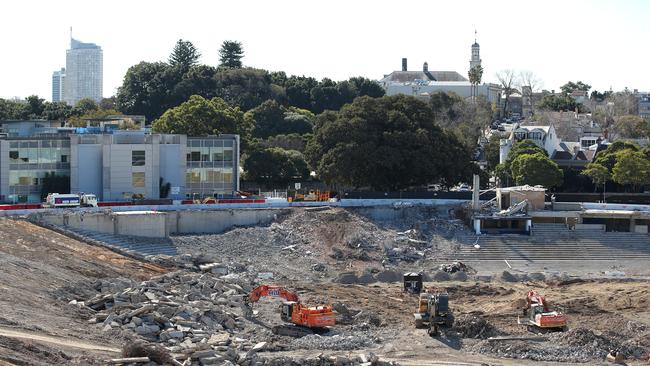 The remains of Allianz Stadium this week. Picture: Getty Images