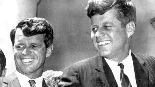 Robert F. Kennedy and his brother president John F. Kennedy.