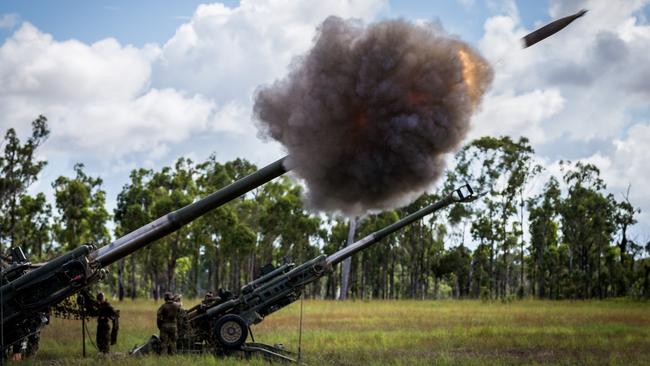 A further $55 billion will upgrade the army’s arsenal with new artillery systems, including two regiments of self-propelled howitzers.