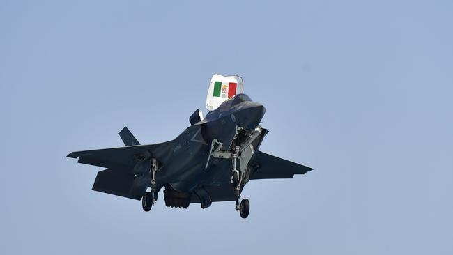 An Italian F-35 preparing to land. Picture: Pema Tamang Pakhrin