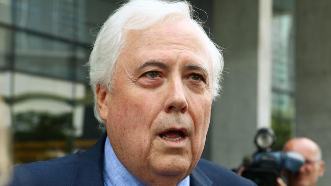 Clive Palmer at Brisbane Supreme Court defending his assets from being frozen by the government liquidator. Photographer: Liam Kidston