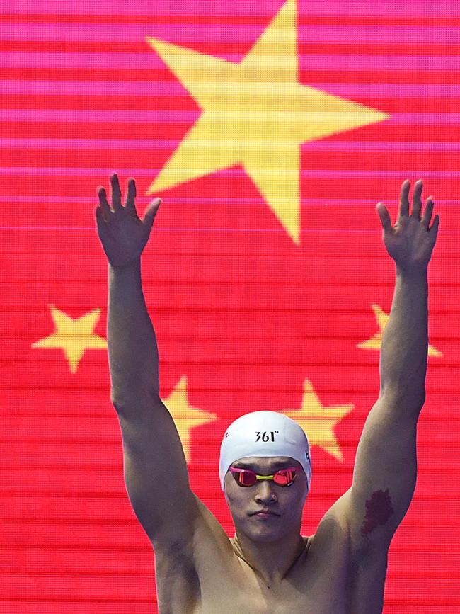 Sun Yang was pushed from a young age. Picture: Manan Vatsyayana/AFP