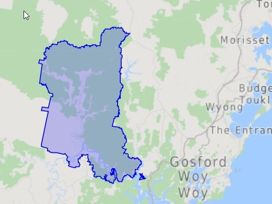 Central Coast 2775 postcode. Picture: 2016 Census