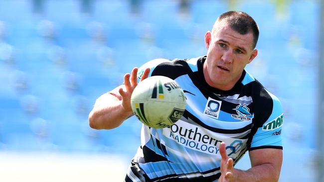 Paul Gallen has re-signed with the Sharks. Picture: Gregg Porteous