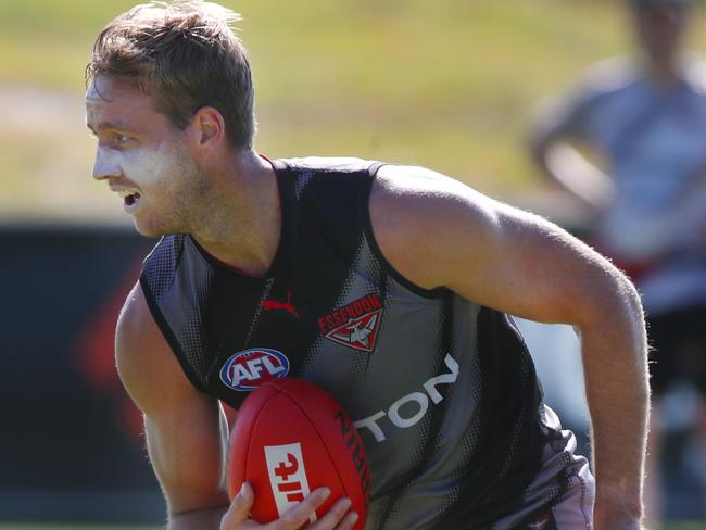 Darcy Parish at Essendon football training. Saturday, January 11. 2025. Picture: David Crosling