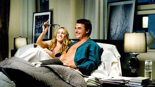 Mr Big and Carrie in happier times. Picture: HBO.