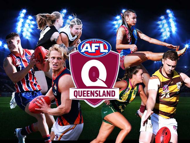 Artwork by Katie Grech. QAFL and QAFLW coaches nominate greatest in the air