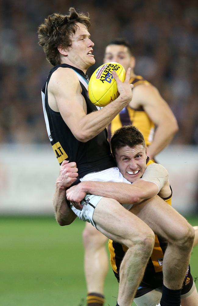 Port Adelaide’s Jared Polec was one of the most improved players in the AFL in 2014. Picture: Sarah Reed