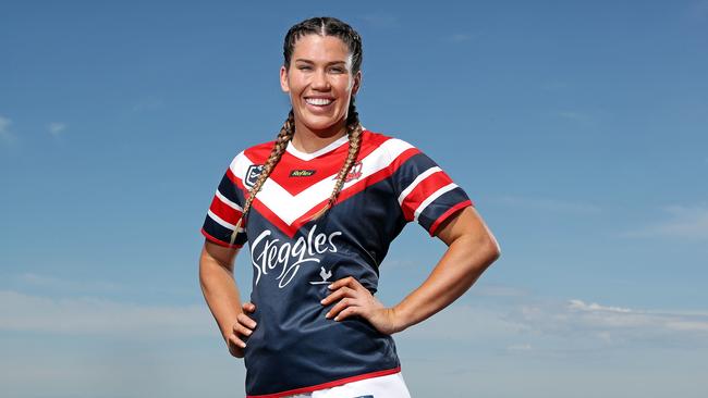 Sydney Roosters star signing, Charlotte Caslick. Picture: Tim Hunter.