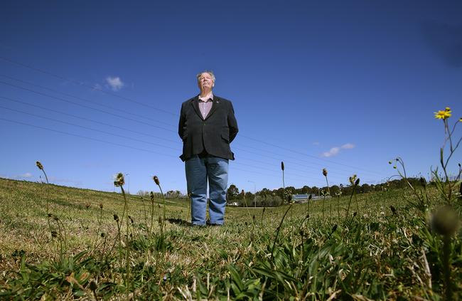 Mr Raymond at the site Grace's Place in Doonside in September. Picture: Carmela Roche.