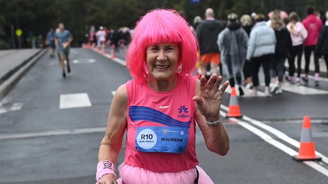 Pink tutus and pink wigs could be seen at the fun run. Picture: NCA NewsWire / Jeremy Piper