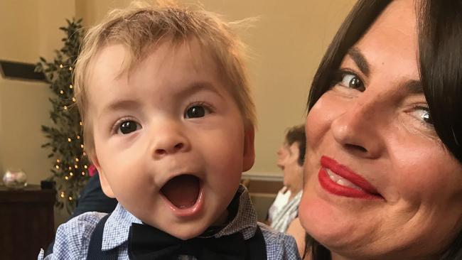 Samantha Payne with her ‘rainbow baby’, Johnny.