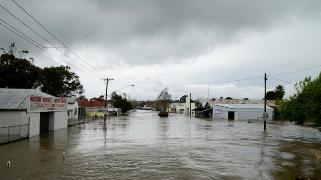 Flash floods hit Coleraine. Picture: Karla Northcott, Weekly Times