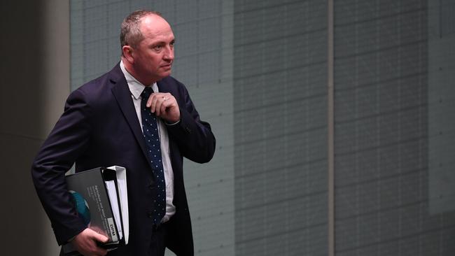 Sheepish: Deputy PM and probable Kiwi, Baaaa-naby Joyce. Picture: AAP