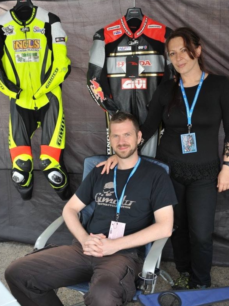 Homeowners Edmund Brown and Irena Saric, who own a motorcycle leather business. Picture: Facebook