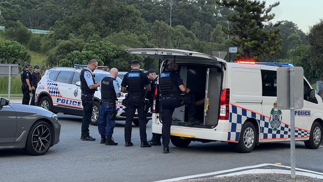 An 18-year-old driver has been arrested after allegedly leading NSW Police on a wild chase that ended at Burleigh Heads on the evening of Saturday, January 25, 2024. Picture: Supplied