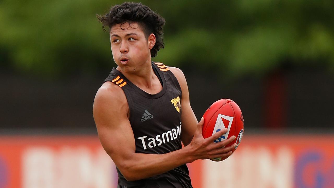 Hawthorn youngster Connor Downie looks ready to play in Round 1.