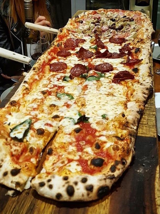 While a metre-long pizza can cost up to $85. Picture: Instagram/verace_pizzeria