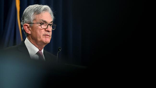 Federal Reserve chairman Jerome Powell. Picture: AFP