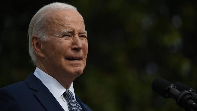 During the annual ceremony to pardon a Thanksgiving turkey on Monday, Biden confused Taylor Swift with Britney Spears. Picture: Andrew Caballero-Reynolds/AFP