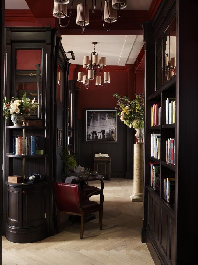 Supplied Editorial The Library at NoMad London hotel. Picture: Simon Upton