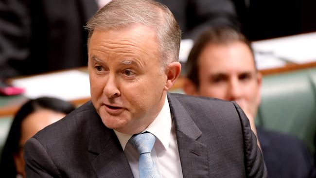 Anthony Albanese during question time. Picture: Getty Images.