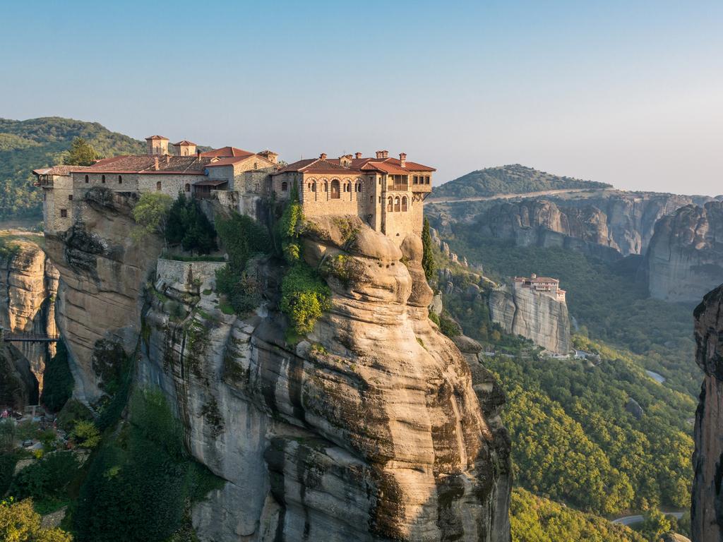 The Hanging Monasteries of Meteora in Greece is a world heritage site.