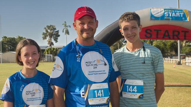 Peyton Walker blitzed the 3km while Daniel and Lachlan Walker hit the 5km Run for MI Life. October 17, 2021 Picture: Marty Strecker