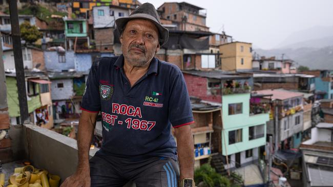 ** MUST SPEAK TO KRISTI MILLER BEFORE USING ** NETWORK FIRST USE ONLY- NETWORK NEWS PREMIUM CONTENT: NO THE AUSTRALIAN/NO NEWS.COM/NO SKY NEWS  Abel Zapata, 63, is a builder in Comuna 13, He was asked by his boss to build a private room in a jail for Pablo Escobar while he was imprisoned. Zapata refused because he feared Escobar would kill him once the job was finished. Abel sitting in the new house he is building for his son.Comuna 13, Medellin, Colombia. - Medellin was once known as the murder capital of the world, with drug lord Pablo Escobar taking control of Comuna 13, a poor suburb in the hills on the outskirts of the city, Escobar's story has led to a narcos tourism boom in Comuna 13 in Medellin, with former US President Bill Clinton among those who have visited. Picture: Jason Edwards