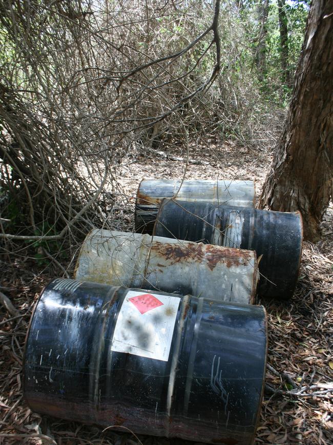 In January, four more drums were found illegally dumped off Iwasaki Rd near Yeppoon.