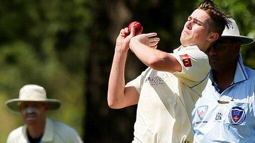 Cricketer Michael Sullivan in full flight. Pic: Supplied