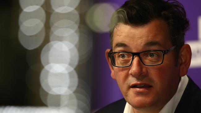 Victorian Premier Daniel Andrews speaks during a press conference on October 14. Picture: Robert Cianflone/Getty Images