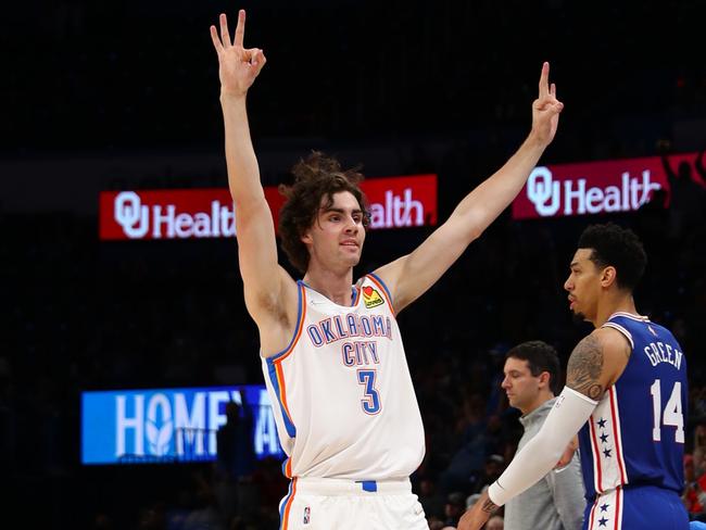 Giddey’s welcome to the NBA was brutal but his determination shone through. Picture: Zach Beeker/NBAE via Getty Images