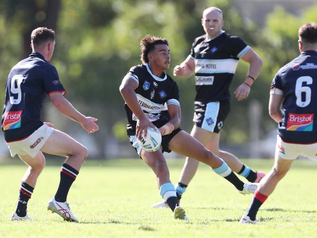 Brooklyn Rosemeyer Rugby League Central Coast First Grade round one. Erina Eagles vs Terrigal Sharks at Erina Oval, 13 April 2024.pic Sue Graham