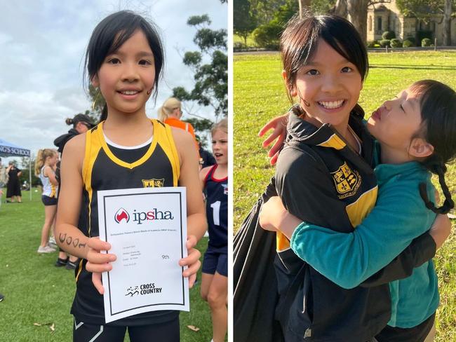 Elmina Ng is a keen cross country runner studying at Abbotsleigh. Picture: Contributed