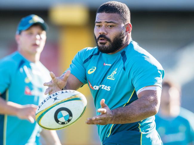 Tolu Latu has been given a shot at a Wallabies recall. Picture: Stuart Walmsley