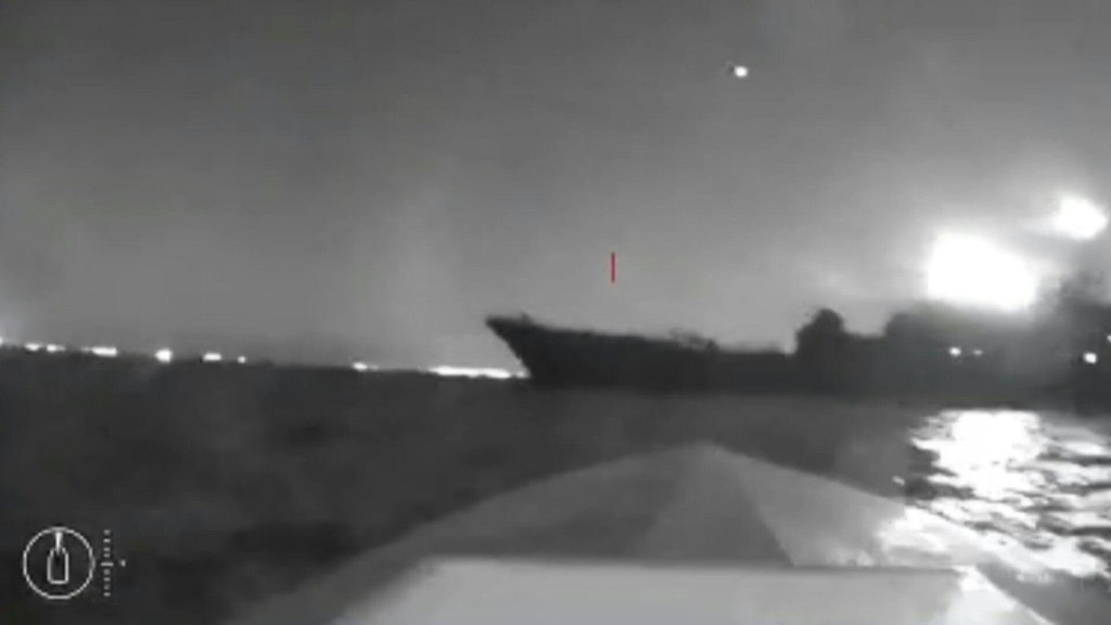 Ukraine drone attack damages Russian tanker in Kerch Strait | news.com ...