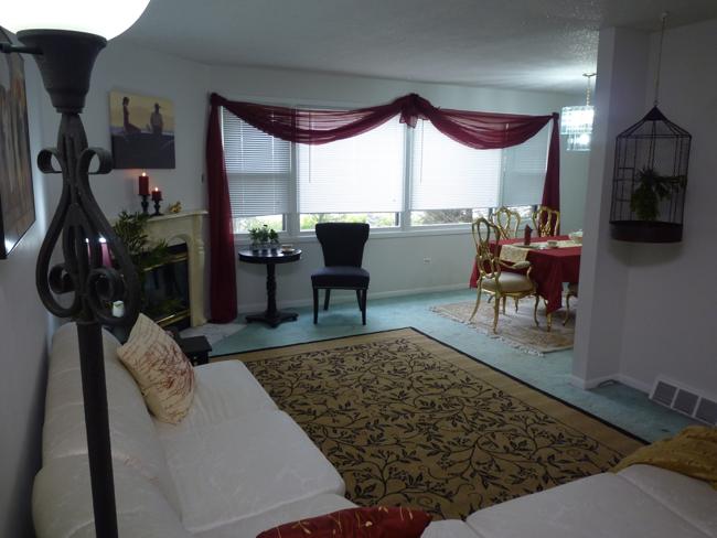 Debra's living room, after the makeover. Picture: Hoarders 