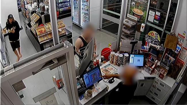 CCTV footage captured Charles James Mavin, 35, taking items from a fridge and walking out of a Coolangatta 7-Eleven without paying. Picture: supplied