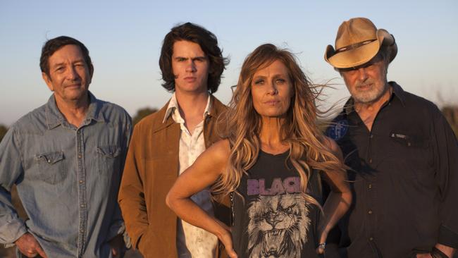 Kasey Chambers with the backing band on her new album, <i>The Fireside Disciples</i>.