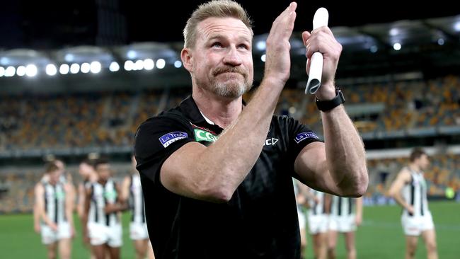 Nathan Buckley is set to steer Collingwood into finals despite a tough run of tight turnarounds.