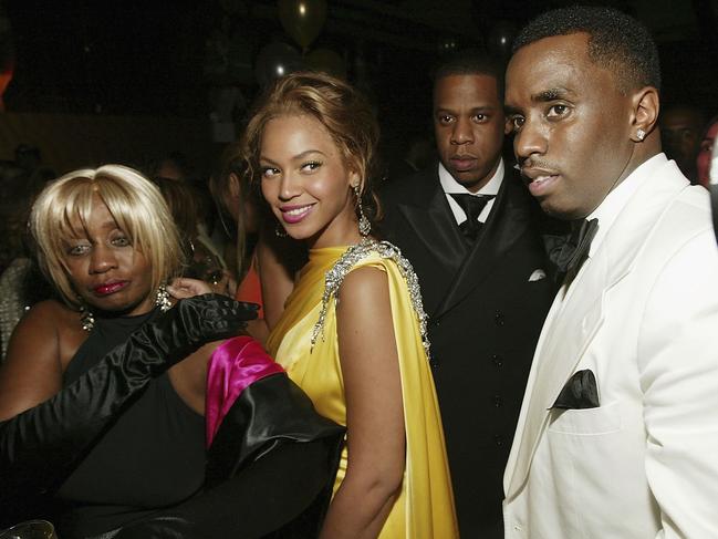 Janice Combs, Beyonce, Jay-Z and Sean "Diddy" Combs attend a party in New York in 2004. Picture: Getty Images