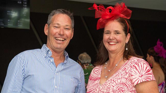 Max Graham and Michelle Batenburg enjoying the races. Picture: Pema Tamang Pakhrin.