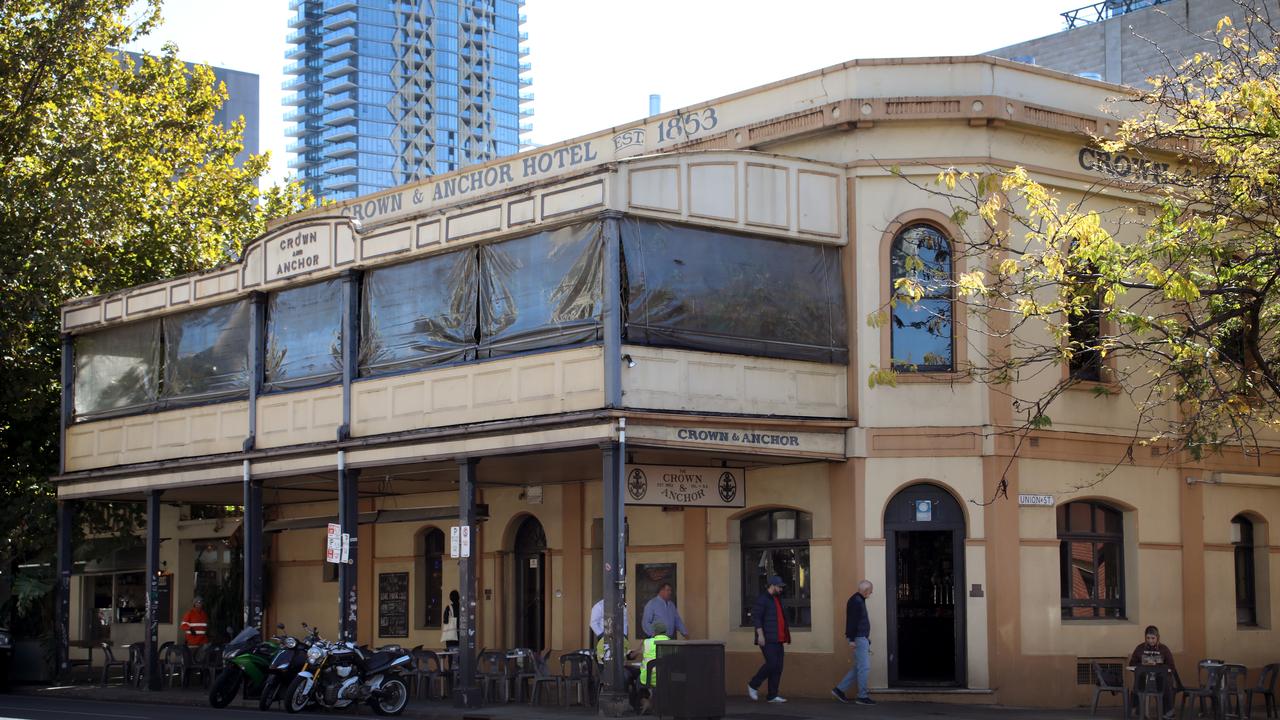 The Crown &amp; Anchor’s heritage-listed hotel would be gutted under a current development proposal. Picture: Dean Martin