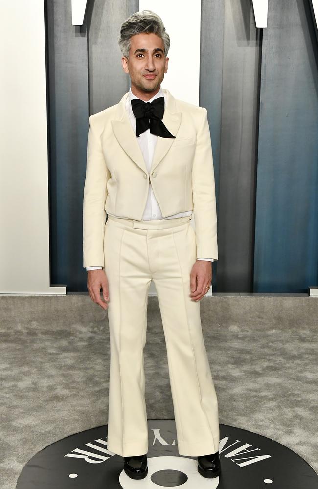 Tan France attends the 2020 Vanity Fair Oscar Party hosted by Radhika Jones at Wallis Annenberg Center for the Performing Arts on February 09, 2020 in Beverly Hills, California. (Photo by Frazer Harrison/Getty Images)