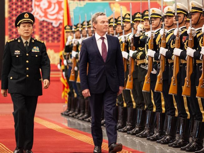 24-01-19 - Christopher Pyne is meeting his Chinese  counterpart, General Wei Fenghe, at PLA headquarter in Beijing.   Photo: Li Xiaonan