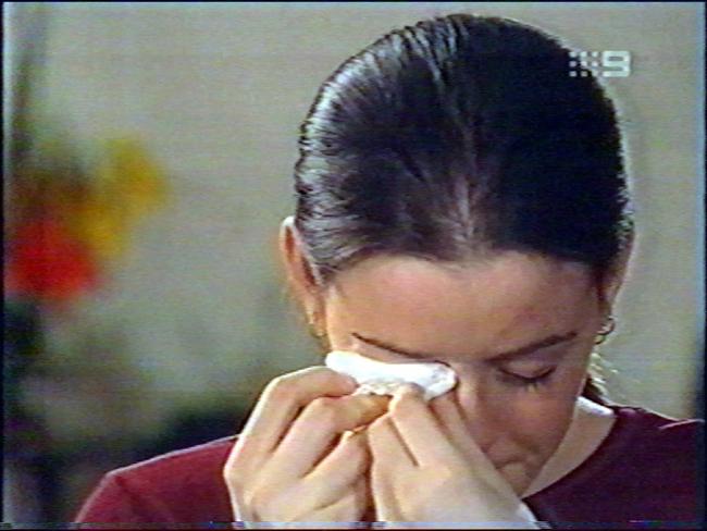 Natasha Ryan during her interview on TV program 60 Minutes in 2003. Picture: Supplied