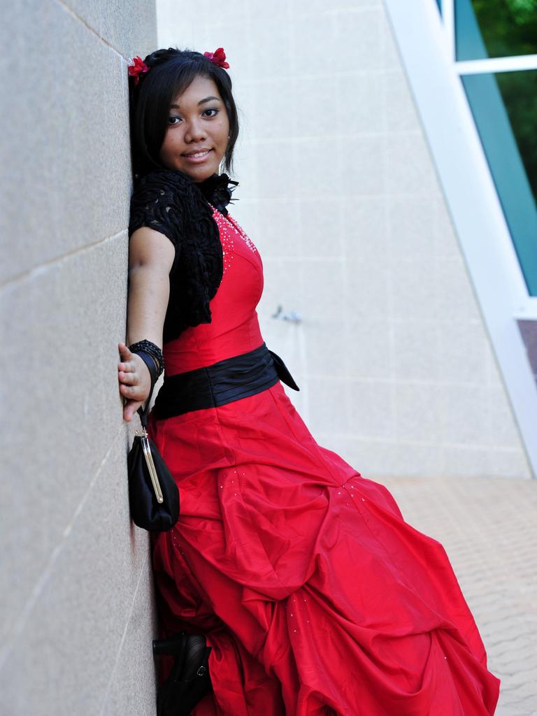 Rina Stokes at the 2010 St Philip’s College formal at the Alice Springs Convention Centre. Picture: NT NEWS