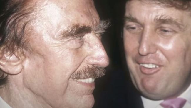 Fred Trump with his son Donald. Picture: ABC News