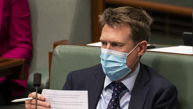 The soon-to-retire Christian Porter on the Coalition backbench. Picture: Martin Ollman